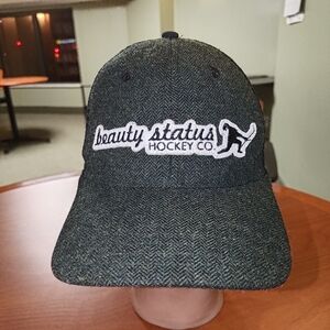 Beauty Status Hockey Co. Embroidered Trucker Mesh Plaid Snapback Hat